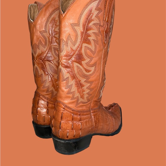 Men’s cayman look leather boots sz 9 - Picture 5 of 8